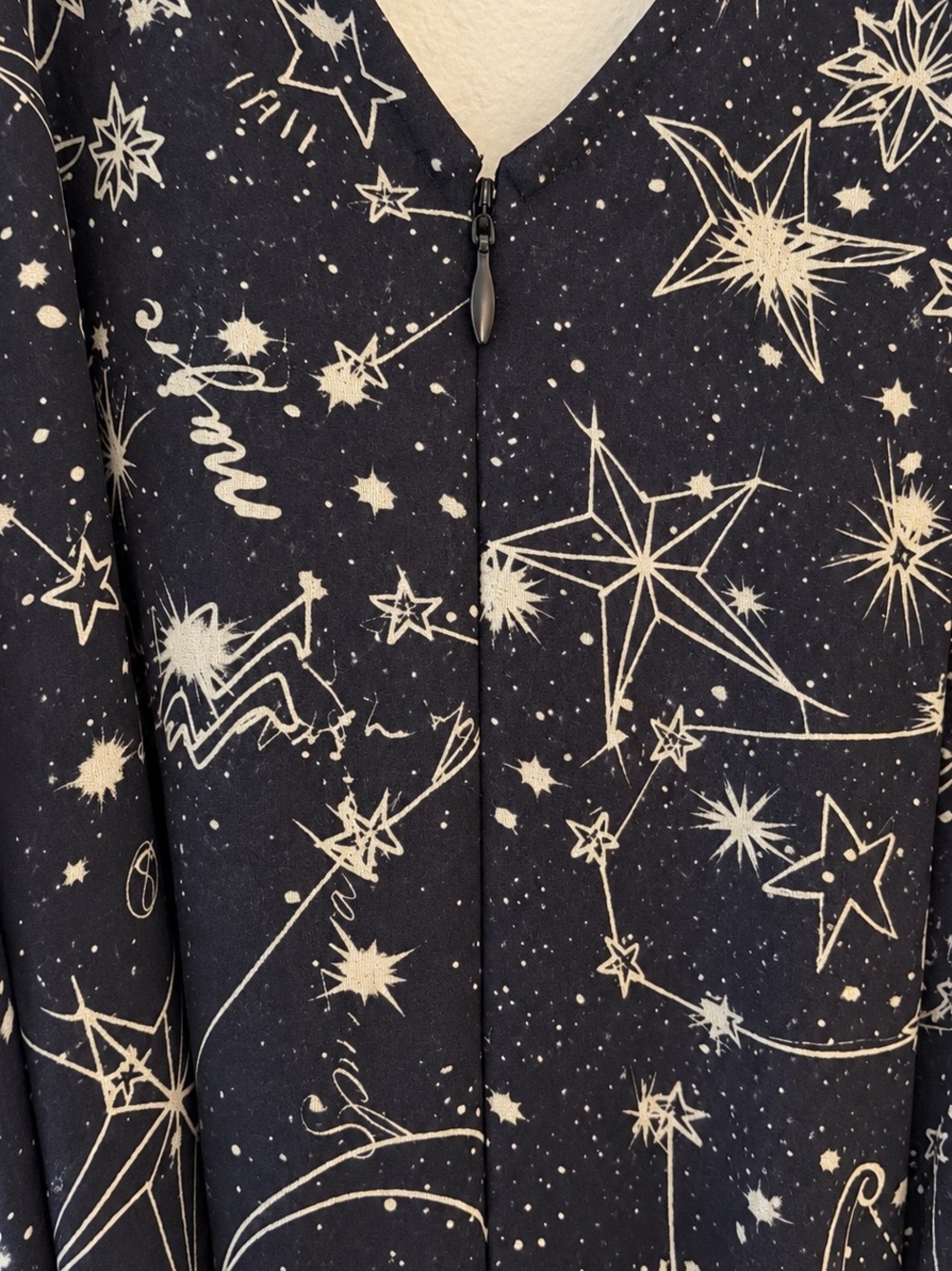 Camilla Celestial-Print Navy Wide-Leg Jumpsuit - Picture 6 of 9